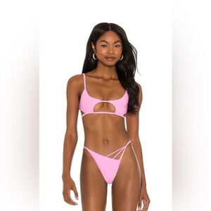 LOVEWAVE- NWT- Pink Orchid bikini! Top-M Bottom-XXS